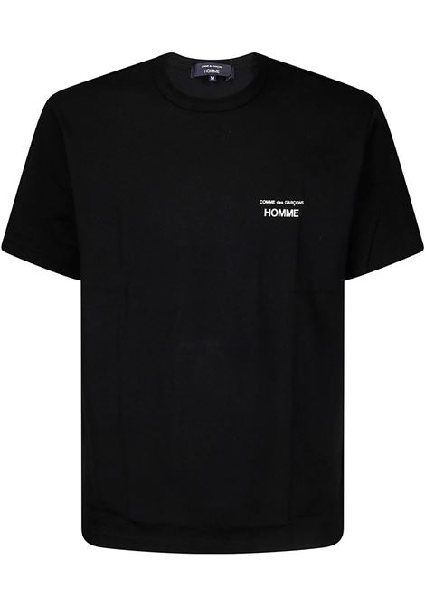 T-shirt con logo stampato in nero Comme des Garçons Homme - uomo